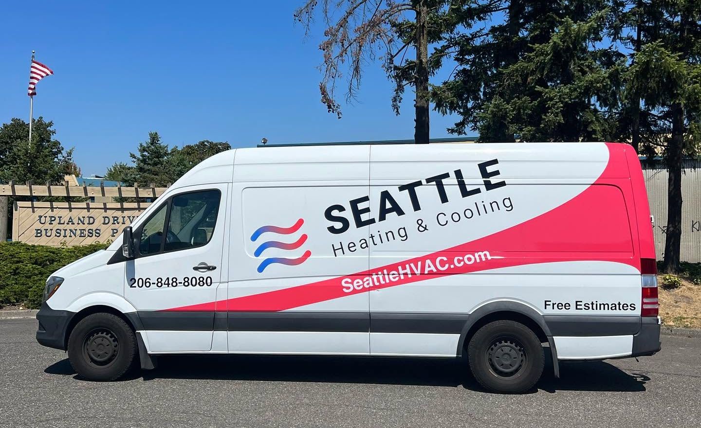Seattle Heating & Cooling service van